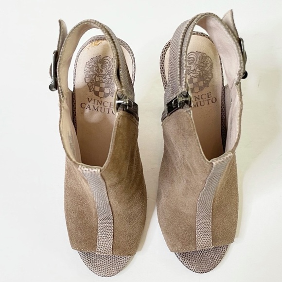 Vince Camuto heeled peep toe shoes sz 6 - Picture 4 of 12